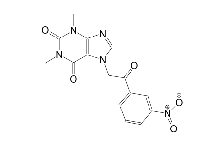 1,3-dimethyl-7-[2-(3-nitrophenyl)-2-oxoethyl]-3,7-dihydro-1H-purine-2,6-dione