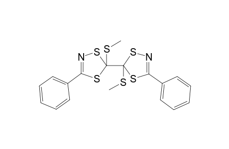 5-(methylthio)-5-[5-(methylthio)-3-phenyl-1,4,2-dithiazol-5-yl]-3-phenyl-1,4,2-dithiazole