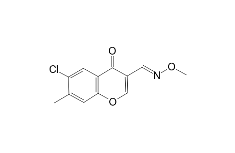 6-Chloro-7-methyl-4-oxo-4H-1-benzopyran-3-carboxaldehyde 3-O-methyl oxime