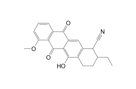 1-Naphthacenecarbonitrile, 2-ethyl-1,2,3,4,6,11-hexahydro-5-hydroxy-7-methoxy-6,11-dioxo-
