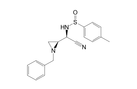 (2S,Ss,.alpha.R)-.alpha.-(p-Touenesulfinylamino)-.alpha.-(1-benzylaziridin-2-yl)acetonitrile