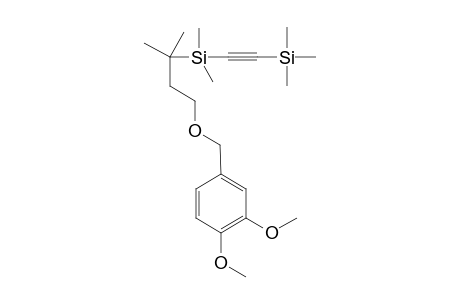 1-{[3'-[Dimethyl(trimethylsilyl)ethynyl]silyl}-3'-methylbutoxy}methyl-3,4-dimethoxybenzene