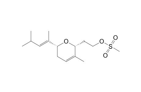(2R,6R)-2-(3-methyl-6-[(E)-4-methylpent-2-en-2-yl]-5,6-dihydro-2H-pyran-2-yl)ethyl methane sulfonate