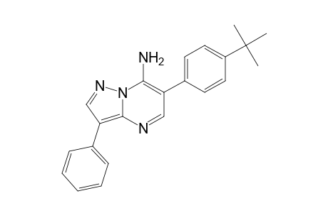 Pyrazolo[1,5-a]pyrimidin-7-amine, 6-[4-(1,1-dimethylethyl)phenyl]-3-phenyl-