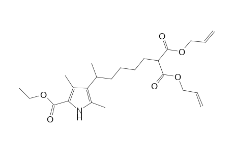 Allyl (S)-2-((allyloxy)carbonyl)-7-(2,4-dimethyl-5-(ethoxycarbonyl)-1H-pyrrol-3-yl)octanoate