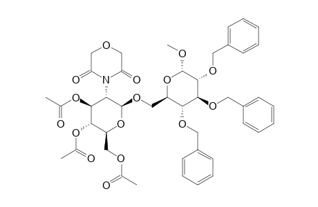 METHYL-3,4,6-TRI-O-ACETYL-2-DEOXY-2-DIGLYCOLYLIMIDO-BETA-D-GLUCOPYRANOSYL-(1->6)-2,3,4-TRI-O-BENZYL-ALPHA-D-GLUCOPYRANOSIDE