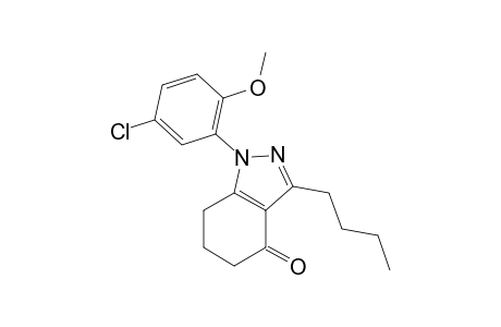 3-Butyl-1-(5-chloranyl-2-methoxy-phenyl)-6,7-dihydro-5H-indazol-4-one