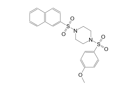 piperazine, 1-[(4-methoxyphenyl)sulfonyl]-4-(2-naphthalenylsulfonyl)-