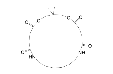 3,3-Dimethyl-1,5-dioxa-10,17-diazacyclohenicosane-6,9,18,21-tetrone