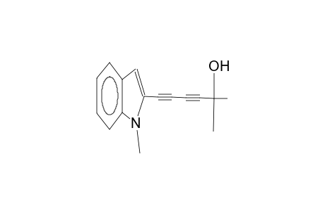 1-methyl-2-(5-hydroxy-5-methylhexa-1,3-diynyl)indole