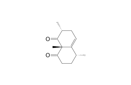 1,8(2H,5H)-Naphthalenedione, 3,6,7,8a-tetrahydro-2,5,8a-trimethyl-, (2.alpha.,5.alpha.,8a.beta.)-(.+-.)-