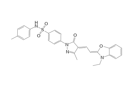 Benzenesulfonamide, 4-[4-[2-(3-ethyl-2(3H)-benzoxazolylidene)ethylidene]-4,5-dihydro-3-methyl-5-oxo-1H-pyrazol-1-yl]-N-(4-methylphenyl)-