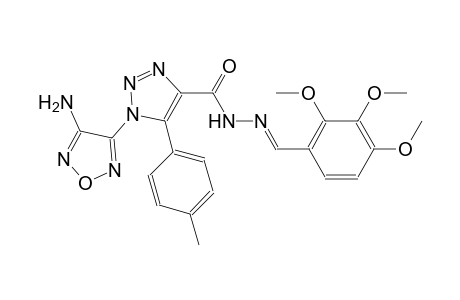 1-(4-amino-1,2,5-oxadiazol-3-yl)-5-(4-methylphenyl)-N'-[(E)-(2,3,4-trimethoxyphenyl)methylidene]-1H-1,2,3-triazole-4-carbohydrazide