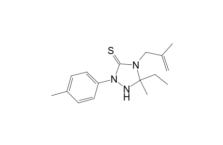5-Ethyl-5-methyl-2-(4-methylphenyl)-4-(2-methyl-2-propenyl)-1,2,4-triazolidine-3-thione