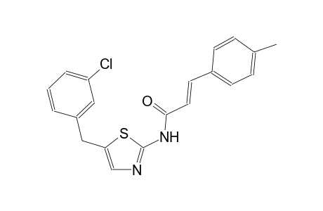 2-propenamide, N-[5-[(3-chlorophenyl)methyl]-2-thiazolyl]-3-(4-methylphenyl)-, (2E)-