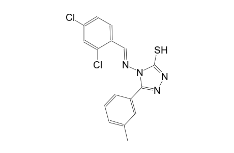 4-{[(E)-(2,4-dichlorophenyl)methylidene]amino}-5-(3-methylphenyl)-4H-1,2,4-triazole-3-thiol