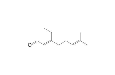 3-Ethyl-7-methyl-2,6-octadienal