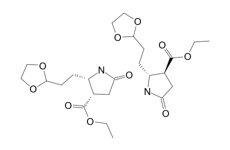 TRANS/CIS-2-[2'-(1'',3''-DIOXOLAN-2''-YL)-ETHYL]-5-OXOPYRROLIDIN-3-CARBOXYLATE-ETHYLESTER
