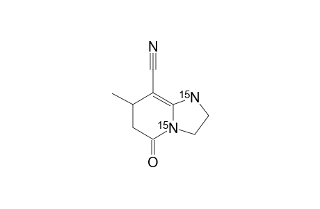 15N,15N'-5-OXO-6-METHYL-1,2,3,5,6,7-HEXAHYDROIMIDAZO-[1,2-A]-PYRIDINE-8-CARBONITRILE
