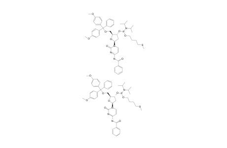 N-(4)-BENZOYL-5'-O-(4,4'-DIMETHOXYTRITYL)-3'-O-[(N,N-DIISOPROPYLAMINO)-(4-METHYLTHIO-1-BUTYLOXY)]-PHOSPHINYL-2'-DEOXYTHYMIDINE