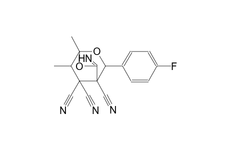 3-(4-Fluoro-phenyl)-5-imino-1,7-dimethyl-2,6-dioxa-bicyclo[2.2.2]octane-4,8,8-tricarbonitrile