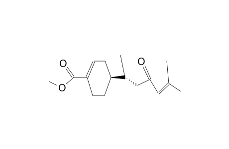 1-Cyclohexene-1-carboxylic acid, 4-(1,5-dimethyl-3-oxo-4-hexenyl)-, methyl ester, [S-(R*,S*)]-