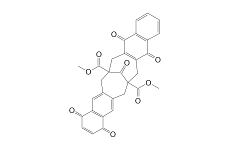 Dimethyl 1,4,9,14,19-pentaoxo-1,4,6,7,8,9,14,15,16,17-decahydro-7,16-methanodinaphtho(2,3-a:2',3'-f)cyclodecene-7,16-dicarboxylate