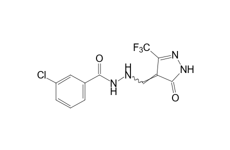 m-chlorobenzoic acid, 2-{[5-oxo-3-(trifluoromethyl)-2-pyrazolin-4-ylidene]methyl}hydrazide