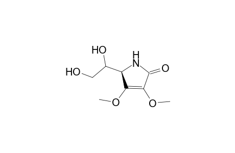 5-[(1R*)-1',2'-Dihydroxyethyl]-1,5-dihydro-3,4-dimethoxy-2H-pyrrol-2-one