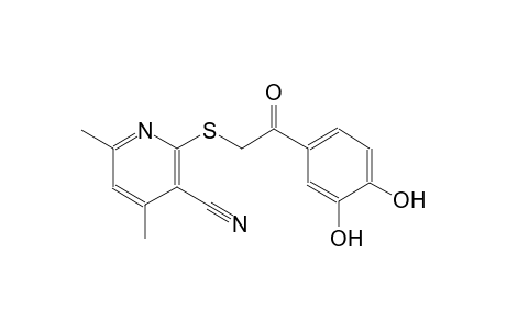 2-{[2-(3,4-dihydroxyphenyl)-2-oxoethyl]sulfanyl}-4,6-dimethylnicotinonitrile