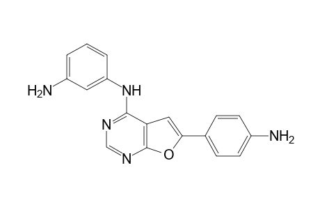 N-(3'-Aminophenyl)-6-[(4''-nitrophenyl)-furo[2,3-d]pyrimidin-4-amine