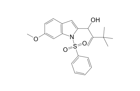 2-t-butyl-1-(6'-methoxy-1'-phenylsulfonylindol-2'-yl)prop-2-en-1-ol