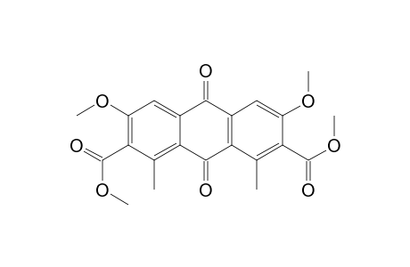 2,7-Anthracenedicarboxylic acid, 9,10-dihydro-3,6-dimethoxy-1,8-dimethyl-9,10-dioxo-, dimethyl ester
