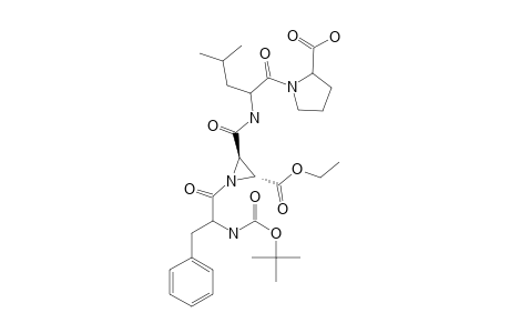 (2R,3R)-N-[1-[N-(TERT.-BUTOXYCARBONYL)-(S)-PHENYLALANYL]-3-ETHOXYCARBONYL-AZIRIDINE-2-YL-CARBONYL]-(S)-LEUCYL-(S)-PROLINE