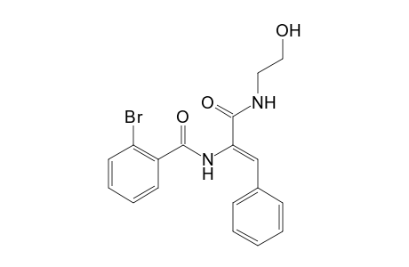 2-Bromanyl-N-[(Z)-3-(2-hydroxyethylamino)-3-oxidanylidene-1-phenyl-prop-1-en-2-yl]benzamide