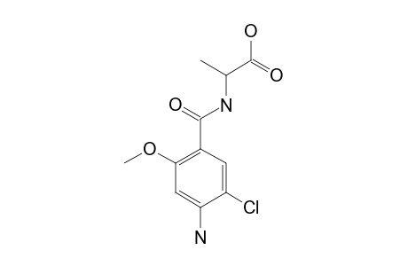 2-(4-AMINO-5-CHLORO-2-METHOXY)-BENZAMIDO-PROPANOIC-ACID