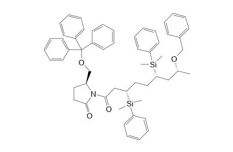 (3'S,6'S,8'R,5S)-1-{8'-Benzyloxy-3',6'-bis[dimethyl(phenyl)silyl]nonanoyl}-5-triphenylmethoxymethylpyrrolidin-2-one