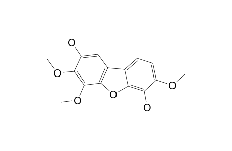 EPSILON-COTONEFURAN;2,6-DIHYDROXY-3,4,7-TRIMETHOXY-DIBENZOFURAN