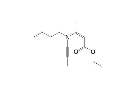 (Z)-3-[butyl(prop-1-ynyl)amino]-2-butenoic acid ethyl ester