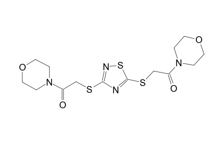 4-{[(5-{[2-(4-morpholinyl)-2-oxoethyl]sulfanyl}-1,2,4-thiadiazol-3-yl)sulfanyl]acetyl}morpholine