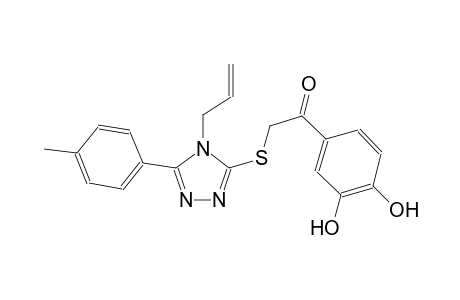2-{[4-allyl-5-(4-methylphenyl)-4H-1,2,4-triazol-3-yl]sulfanyl}-1-(3,4-dihydroxyphenyl)ethanone