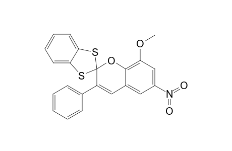 Spiro[1,3-benzodithiole-2,2'-[2H-1]benzopyran], 8'-methoxy-6'-nitro-3'-phenyl-