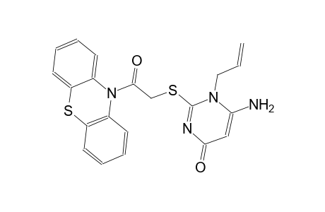 1-allyl-6-amino-2-{[2-oxo-2-(10H-phenothiazin-10-yl)ethyl]sulfanyl}-4(1H)-pyrimidinone