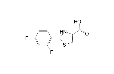 4-thiazolidinecarboxylic acid, 2-(2,4-difluorophenyl)-