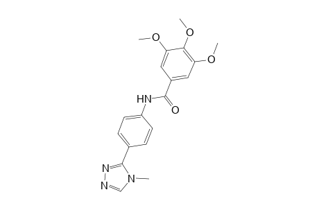 3,4,5-trimethoxy-N-[4-(4-methyl-4H-1,2,4-triazol-3-yl)phenyl]benzamide