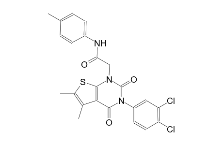 2-(3-(3,4-dichlorophenyl)-5,6-dimethyl-2,4-dioxo-3,4-dihydrothieno[2,3-d]pyrimidin-1(2H)-yl)-N-(4-methylphenyl)acetamide