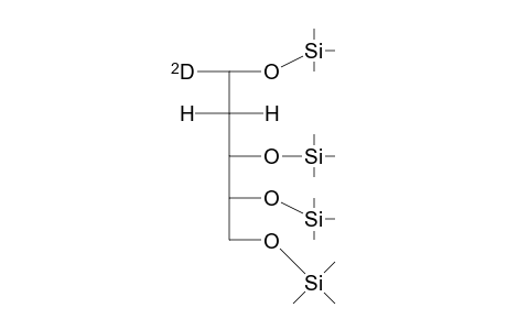 Ribitol-1-D1, 2-desoxy-tetrakis-O-(trimethylsilyl)-