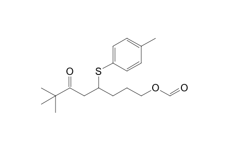 3-Oxo-2,2-dimethyl-5-(4-methylthiophenoxy)-8-octyl formate