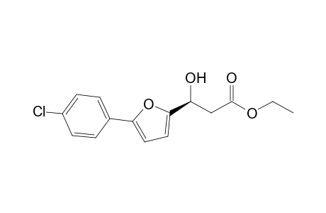 (S)-ethyl 3-(5-(4-chlorophenyl)furan-2-yl)-3-hydroxypropa-noate