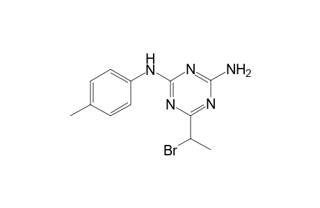 1,3,5-Triazine-2,4-diamine, 6-(1-bromoethyl)-N(2)-(4-methylphenyl)-